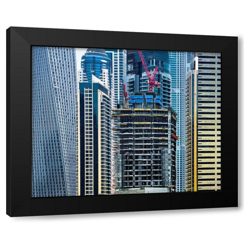 Trying To Fit In Black Modern Wood Framed Art Print with Double Matting by Pearson, Wayne