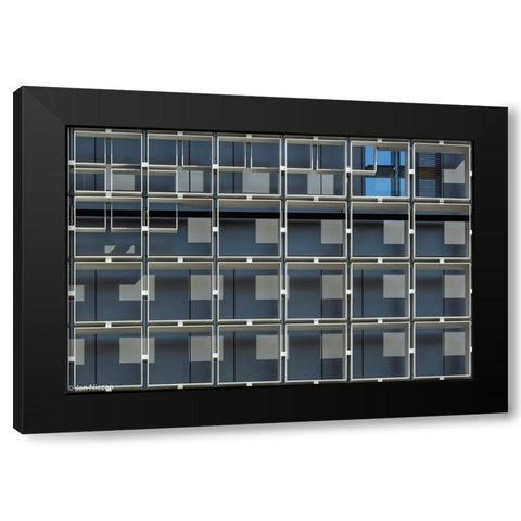 No Windows.......... Black Modern Wood Framed Art Print with Double Matting by Niezen, Jan