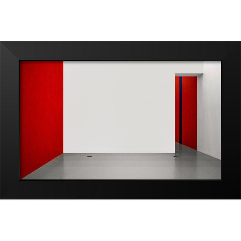 An Empty Room Black Modern Wood Framed Art Print by Schuster, Inge