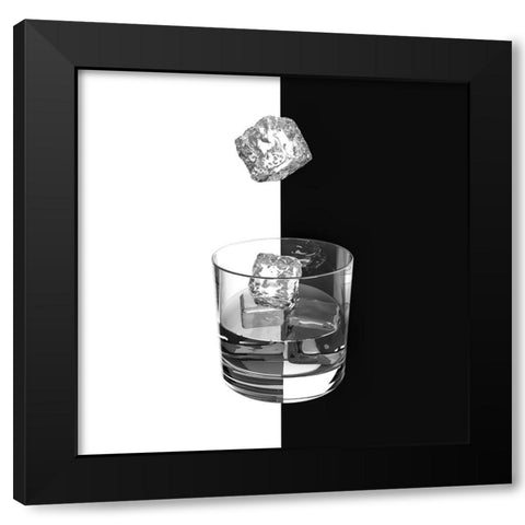 Ice And Wine Black Modern Wood Framed Art Print with Double Matting by Bunjamin, Antonyus