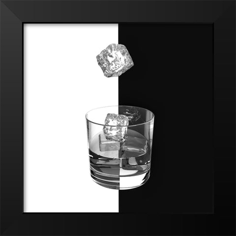 Ice And Wine Black Modern Wood Framed Art Print by Bunjamin, Antonyus