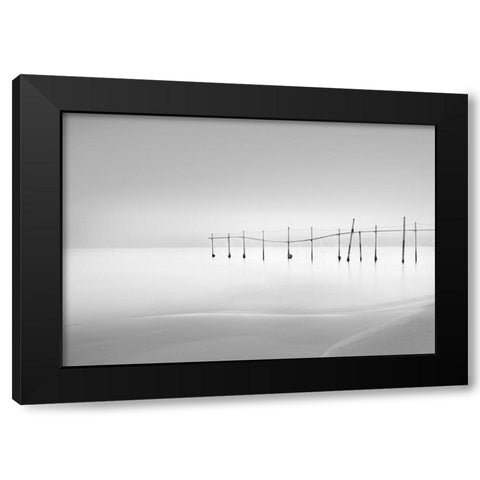 Smooth Black Modern Wood Framed Art Print with Double Matting by Boroomand, Farshad