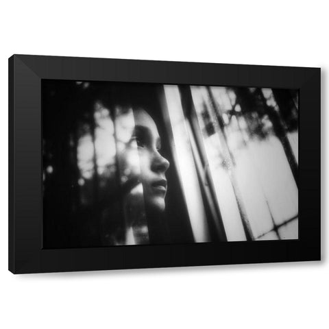 Untitled Black Modern Wood Framed Art Print by Ayer, Ali