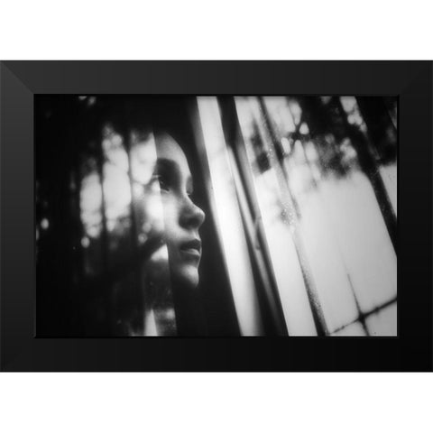 Untitled Black Modern Wood Framed Art Print by Ayer, Ali