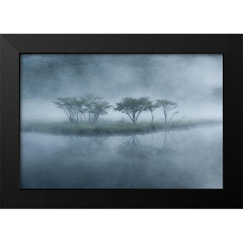 Untitled Black Modern Wood Framed Art Print by Nagase, Shota