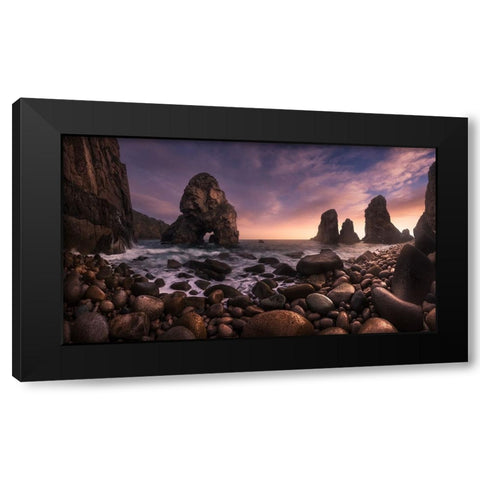 Louriasal Black Modern Wood Framed Art Print by F. Turienzo, Carlos