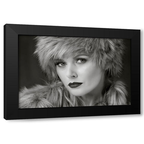 The Eyes Have It Black Modern Wood Framed Art Print with Double Matting by Wilkinson, Hugh