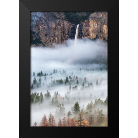 Mist Falls Black Modern Wood Framed Art Print by Yoshizawa, Brandon