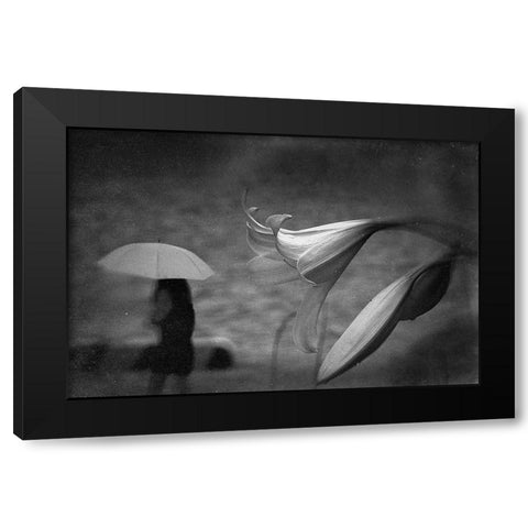 Untitled Black Modern Wood Framed Art Print by Tsuchida, Teruhiko