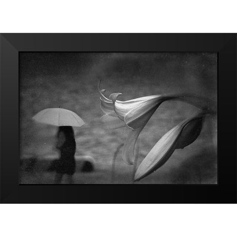 Untitled Black Modern Wood Framed Art Print by Tsuchida, Teruhiko