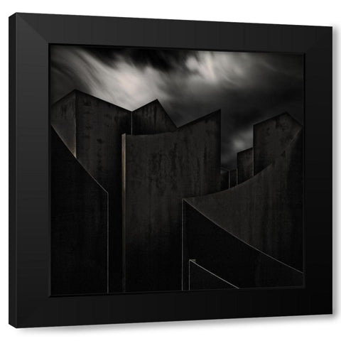 Perdidi Black Modern Wood Framed Art Print by Claes, Gilbert