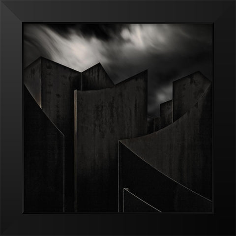 Perdidi Black Modern Wood Framed Art Print by Claes, Gilbert