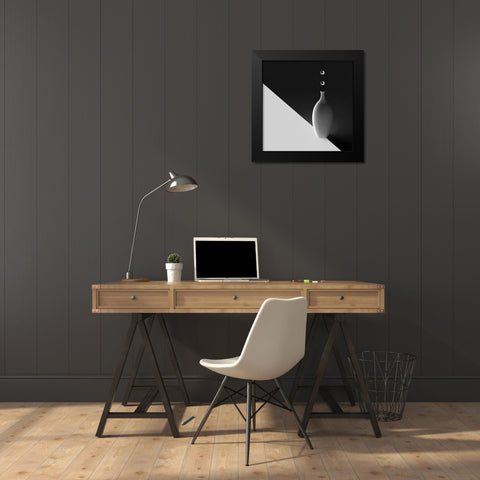 The Vase Black Modern Wood Framed Art Print by Bunjamin, Antonyus