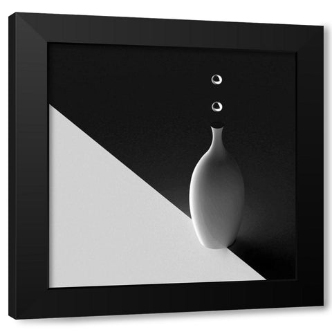 The Vase Black Modern Wood Framed Art Print with Double Matting by Bunjamin, Antonyus