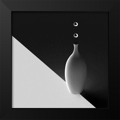 The Vase Black Modern Wood Framed Art Print by Bunjamin, Antonyus