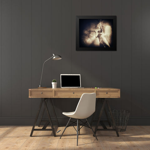 Joy #004 Black Modern Wood Framed Art Print by Samuelsson, Anders