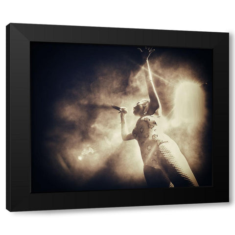 Joy #004 Black Modern Wood Framed Art Print by Samuelsson, Anders