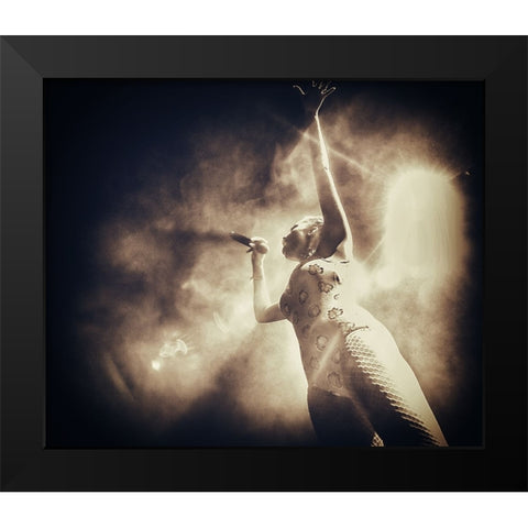 Joy #004 Black Modern Wood Framed Art Print by Samuelsson, Anders