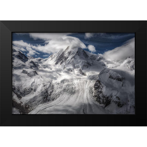 Glacial Black Modern Wood Framed Art Print by Gamito, Clara