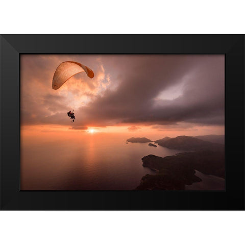 Ready To Shoot Black Modern Wood Framed Art Print by Shu, Tristan
