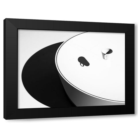 N-T Black Modern Wood Framed Art Print by Vangindertael, Luc