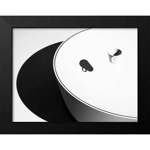 N-T Black Modern Wood Framed Art Print by Vangindertael, Luc