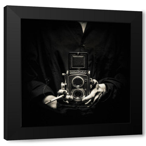 Kalloflex Black Modern Wood Framed Art Print with Double Matting by Damsten, Petri