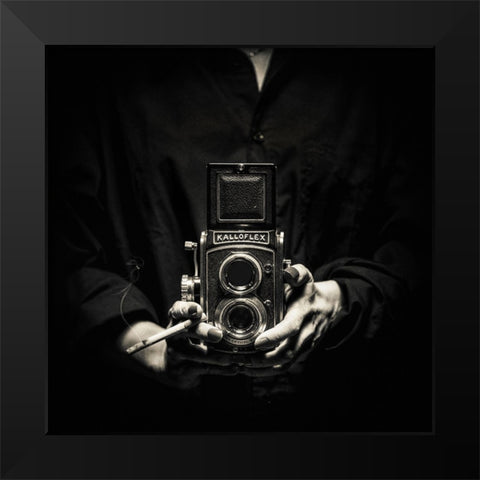 Kalloflex Black Modern Wood Framed Art Print by Damsten, Petri