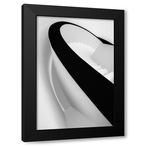 Going Down... 3 Black Modern Wood Framed Art Print by Castro, Joao