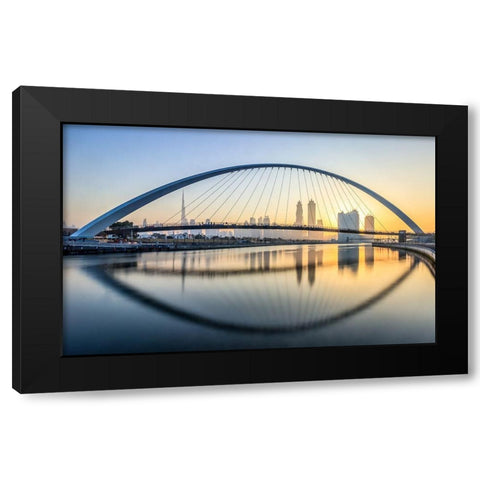 One Arch Fits All! Black Modern Wood Framed Art Print by Shamaa, Mohammed