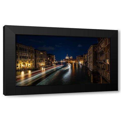 Venice Black Modern Wood Framed Art Print by Chiriaco, Carmine