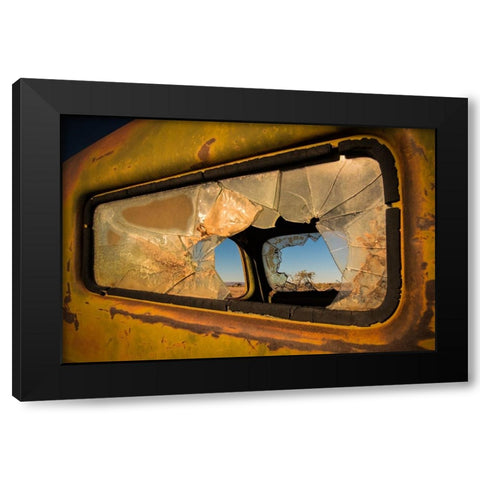 Deserted Black Modern Wood Framed Art Print by Wride, Linda