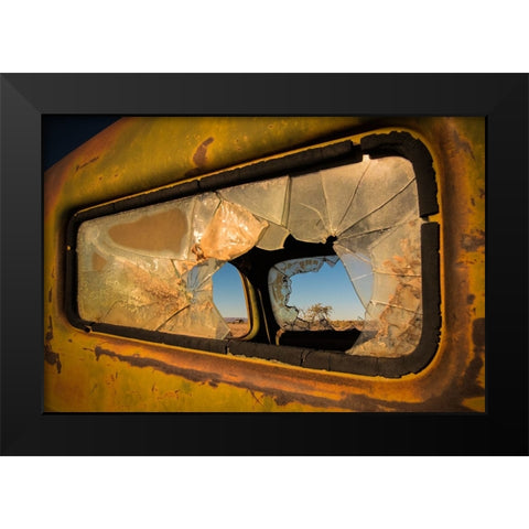 Deserted Black Modern Wood Framed Art Print by Wride, Linda