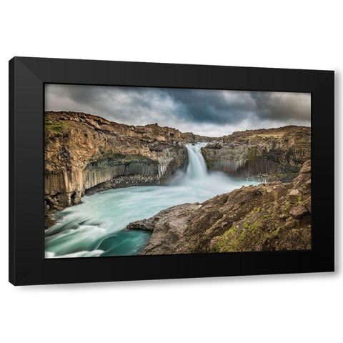 Power Black Modern Wood Framed Art Print by C. Sink, Jeffrey
