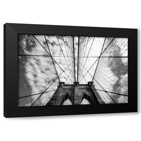 The Bridge Black Modern Wood Framed Art Print with Double Matting by Nihashi, Susumu