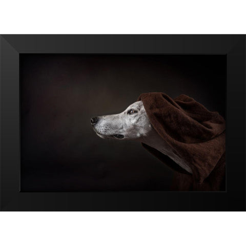 The Name Of The Rose (Umberto Ecco) Black Modern Wood Framed Art Print by Willers, Heike