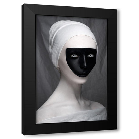 White Renaissance Black Modern Wood Framed Art Print by Malikov, Alex