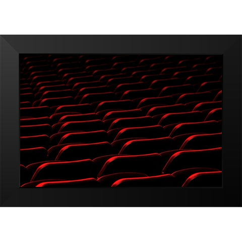 Cinema Black Modern Wood Framed Art Print by Hawerkamp, Hans-Wolfgang