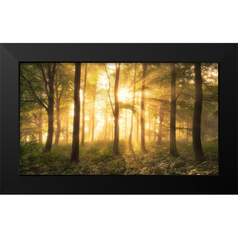 Its Nice To Love....... Black Modern Wood Framed Art Print by Londal, Leif