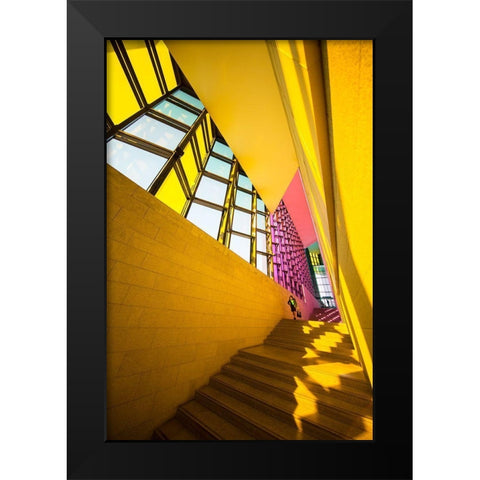 Light Black Modern Wood Framed Art Print by P Neto, Filipe