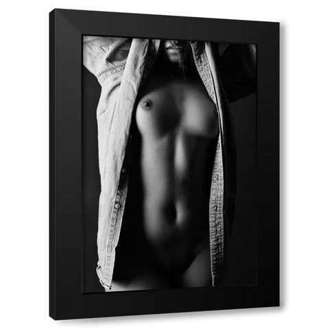Asymmetrical Black Modern Wood Framed Art Print with Double Matting by McCracken, David