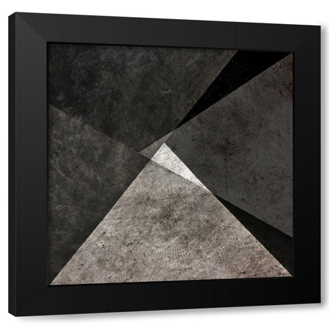Pavimento Black Modern Wood Framed Art Print with Double Matting by Claes, Gilbert