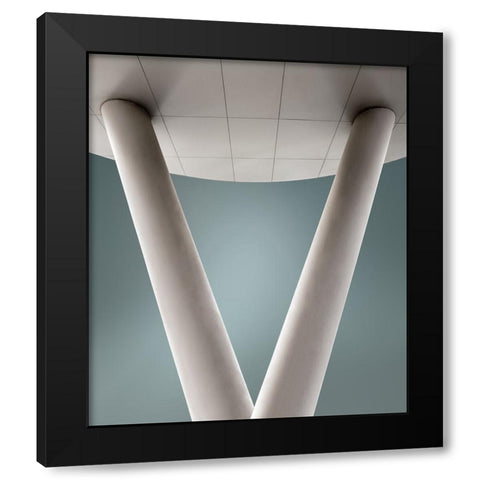 Summam Black Modern Wood Framed Art Print with Double Matting by Claes, Gilbert