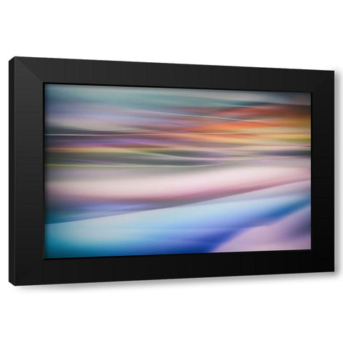 Untitled Black Modern Wood Framed Art Print with Double Matting by Or, Keren