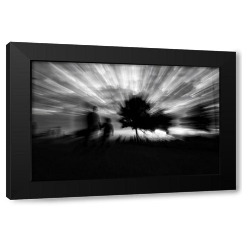 Untitled Black Modern Wood Framed Art Print with Double Matting by Ayer, Ali