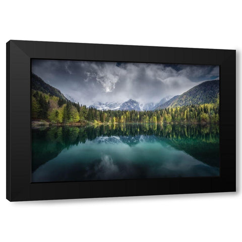 Moody Day Black Modern Wood Framed Art Print by Gamito, Clara