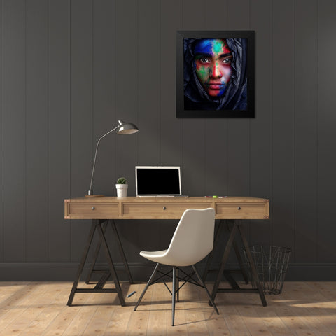 Innocence Black Modern Wood Framed Art Print by Mahfuz, James