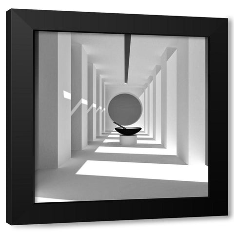Mie Bowl Room Black Modern Wood Framed Art Print by Bunjamin, Antonyus