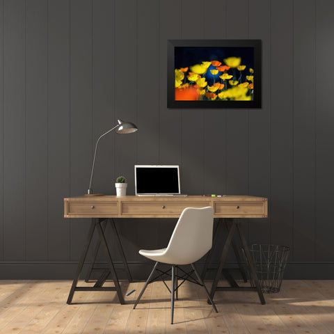 One Point Black Modern Wood Framed Art Print by Suzuki, Takashi