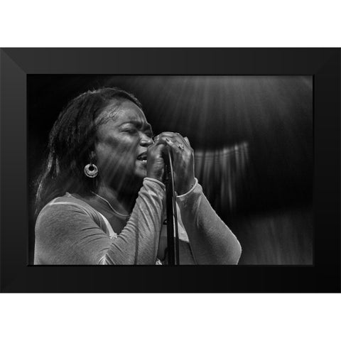 Soul,Soul,Soul Black Modern Wood Framed Art Print by Domont, Jois